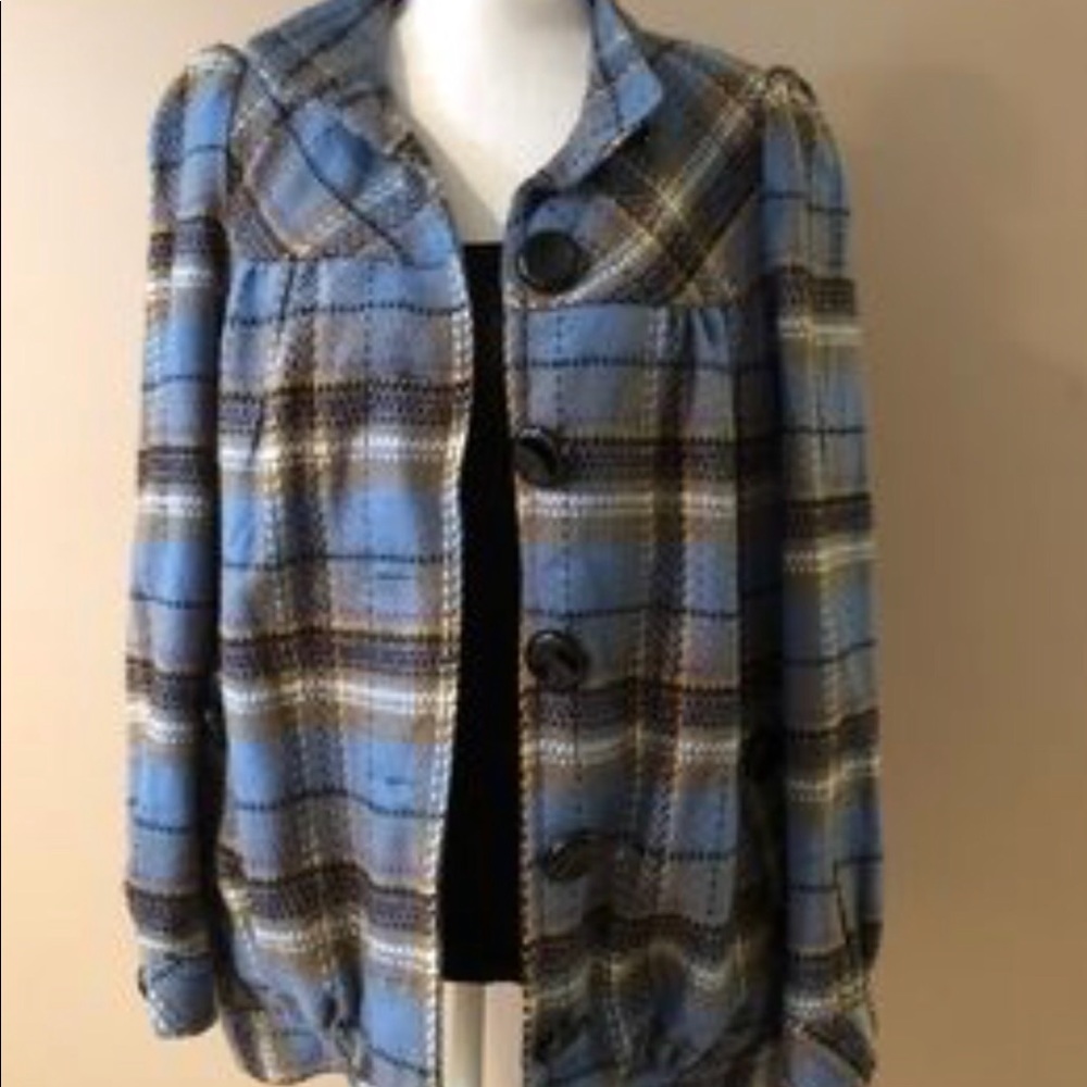 **Kensie Girl oversized plaid jacket**